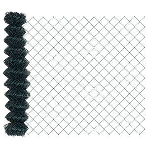 vidaXL Chain Link Fence Green 393.7"x 39.4" Steel