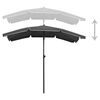 vidaXL Garden Parasol Anthracite Polyester, Steel Large Tiltable