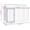 vidaXL Bird Cage Anthracite 84.65 x 44.09 x 55.51 in Galvanised Steel