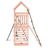 vidaXL Outdoor Playset Natural wood and blue Solid Douglas Fir wood Large