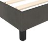 vidaXL Bed Frame Dark Grey Velvet (100% polyester), plywood, engineered wood