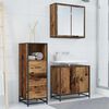 vidaXL Bathroom Furniture Set Old Wood 13.78 x 14.76 x 39.37 in