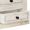 vidaXL TV Stand White Solid mango wood, engineered wood Medium TV Stand