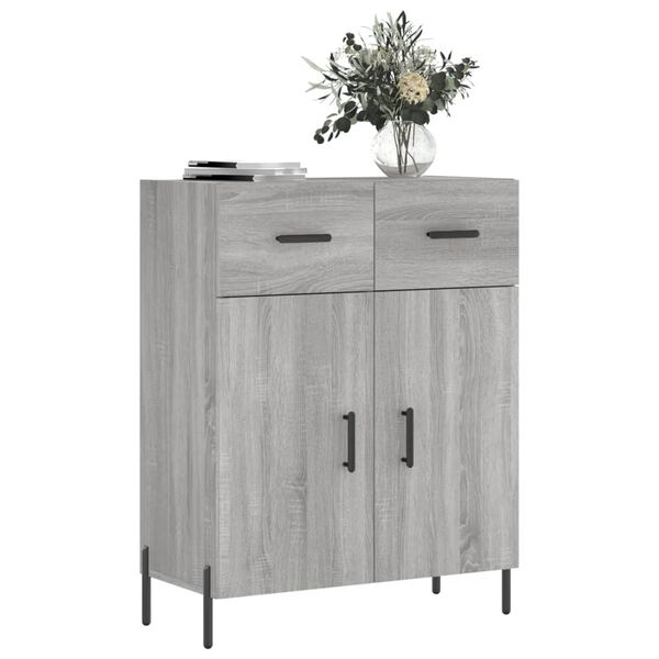 vidaXL Sideboard Grey Sonoma Engineered wood Medium Sideboard