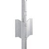 vidaXL Fence Post 5 pcs Silver 31.50 in Steel