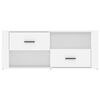 vidaXL TV Cabinet White Engineered Wood Standard Doors TV Cabinet