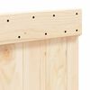 vidaXL Headboard Pine wood Solid pinewood Double Durable Headboard