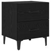 vidaXL Bed Cabinet 2 pcs Black oak 40 x 35 x 47.5 cm Engineered wood