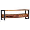 vidaXL TV Cabinet Honey Solid acacia wood and steel Medium TV Cabinet