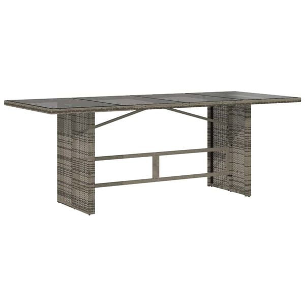 vidaXL Garden Dining Set Grey