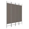 vidaXL 4-Panel Room Divider Anthracite 63"x86.6" Fabric
