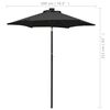 vidaXL Garden Parasol Black and dark grey