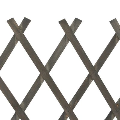 vidaXL Garden Trellis Fence Gray 47.2"x35.4" Solid Firwood