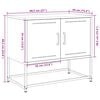 vidaXL TV Cabinet Pink Steel Standard TV Cabinet Rectangular
