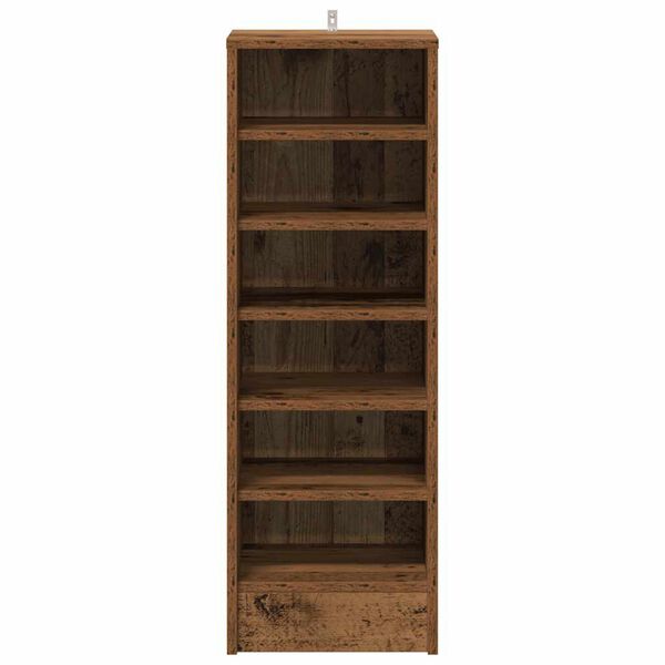 vidaXL Shoe Cabinet Old Wood Engineered Wood Compact Shoe Cabinet