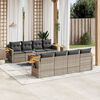 vidaXL Garden Sofa Set Grey