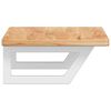vidaXL Basin Shelf Wall Mounted Steel and Solid Wood Oak