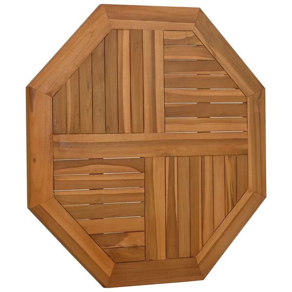 vidaXL Table Top 31.5"x31.5"x1" Octagonal Solid Wood Teak