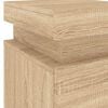vidaXL Bedside Cabinet Set of 2 Sonoma Oak Engineered wood