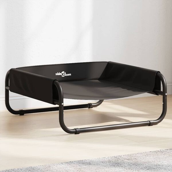 vidaXL Elevated Dog Bed Anthracite 600D Oxford fabric, Powder-coated steel