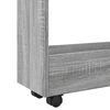 vidaXL Narrow Storage Trolley 3 Tier Grey Sonoma Engineered Wood