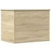 vidaXL Storage Box Sonoma Oak Engineered Wood Compact Storage Box