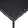 vidaXL Dining Table Black Tempered glass, steel
