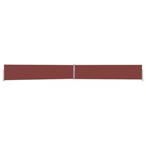 vidaXL Side Awning Brown and Grey