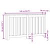 vidaXL Radiator Cover Black 58.7x7.9x32.3" Engineered Wood