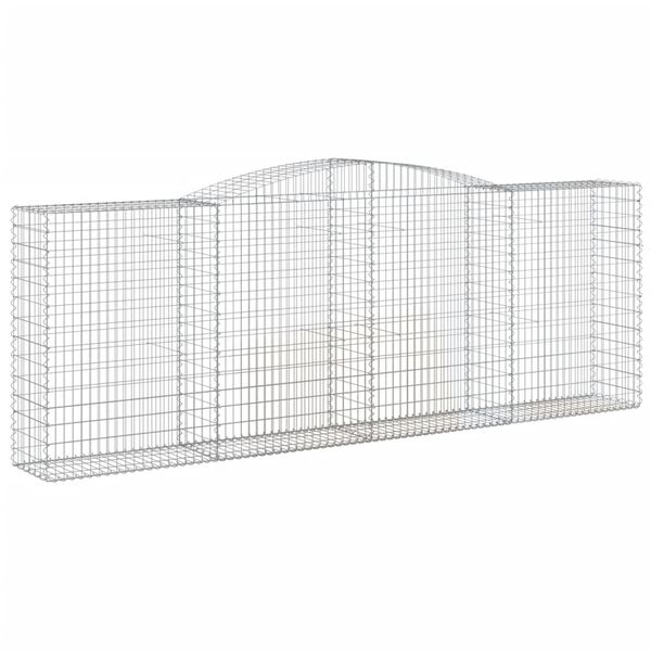 vidaXL Gabion Basket Silver Galvanized steel Large Durable