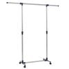 vidaXL Clothes Rack Silver Stainless Steel Adjustable Height-Adjustable