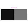 vidaXL Side Awning Black and grey