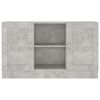 vidaXL Sideboard Concrete Gray 47.2"x12"x27.6" Engineered Wood