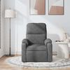 vidaXL Massage Recliner Chair Dark gray Microfiber fabric, metal, plywood