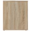 vidaXL Bedside Cabinet Sonoma Oak Engineered wood Bedside Cabinet
