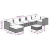 vidaXL Garden Lounge Set Black