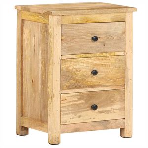 vidaXL Bedside Cabinet Brown Solid Mango Wood Medium Bedside Cabinet