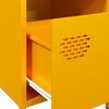 vidaXL Bedside Cabinet Set of 2 Mustard Yellow Cold-rolled steel