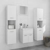 vidaXL Bathroom Furniture Set White Engineered wood, acrylic Medium