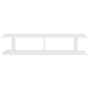 vidaXL Wall Shelf Set of 2 White Engineered wood Medium Wall Shelf