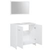 vidaXL Bathroom Furniture Set White Engineered wood Standard
