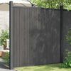 vidaXL Fence Panel WPC Grey 70.9x73.2"
