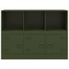 vidaXL Sideboard Olive Green Cold-rolled Steel Medium Sideboard