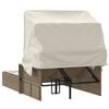 vidaXL Double Sun Lounger Beige, Cream White