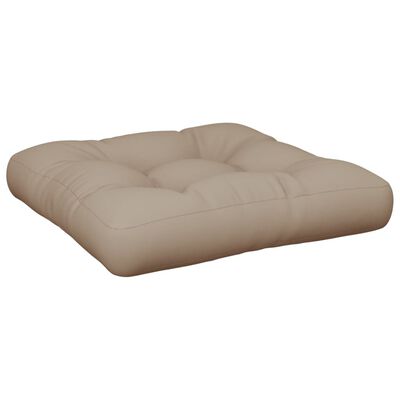 vidaXL Pallet Cushion Taupe 23.6"x23.6"x4.7" Fabric