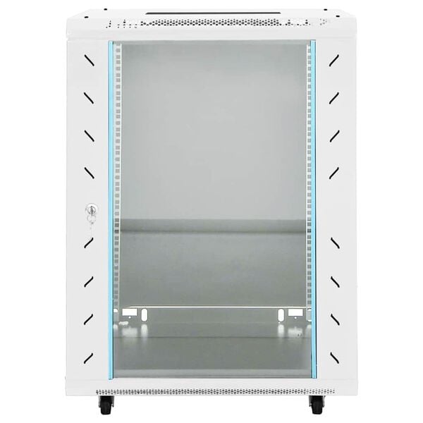 vidaXL 15U Network Cabinet 19" IP20 Gray 23.6" x 17.7" x 33.9"