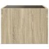 vidaXL Coffee Table Sonoma oak Engineered wood, glass Small Coffee Table