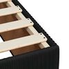 vidaXL Bed Frame Black Velvet Twin Bed Frame Rectangular Modern