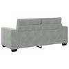 vidaXL Loveseat Sofa Light grey Velvet (100% polyester), Plywood, Steel