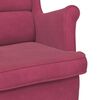 vidaXL Armchair Wine Red Velvet, Plywood Standard Durable Armchair